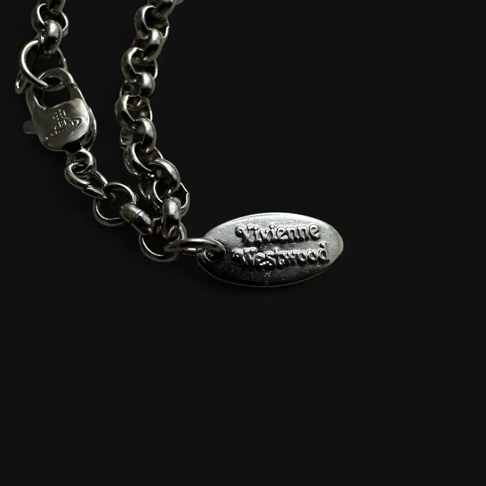 Vivienne Westwood Silver Orb Pendant Necklace, Unisex Everyday